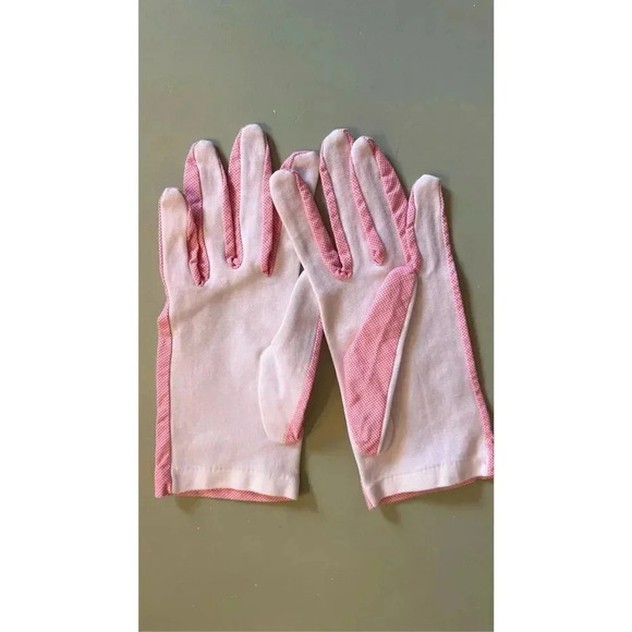 Vintage Mid Century MCM Women’s Pink Opera Driving Gloves Casual size small - Picture 2 of 7